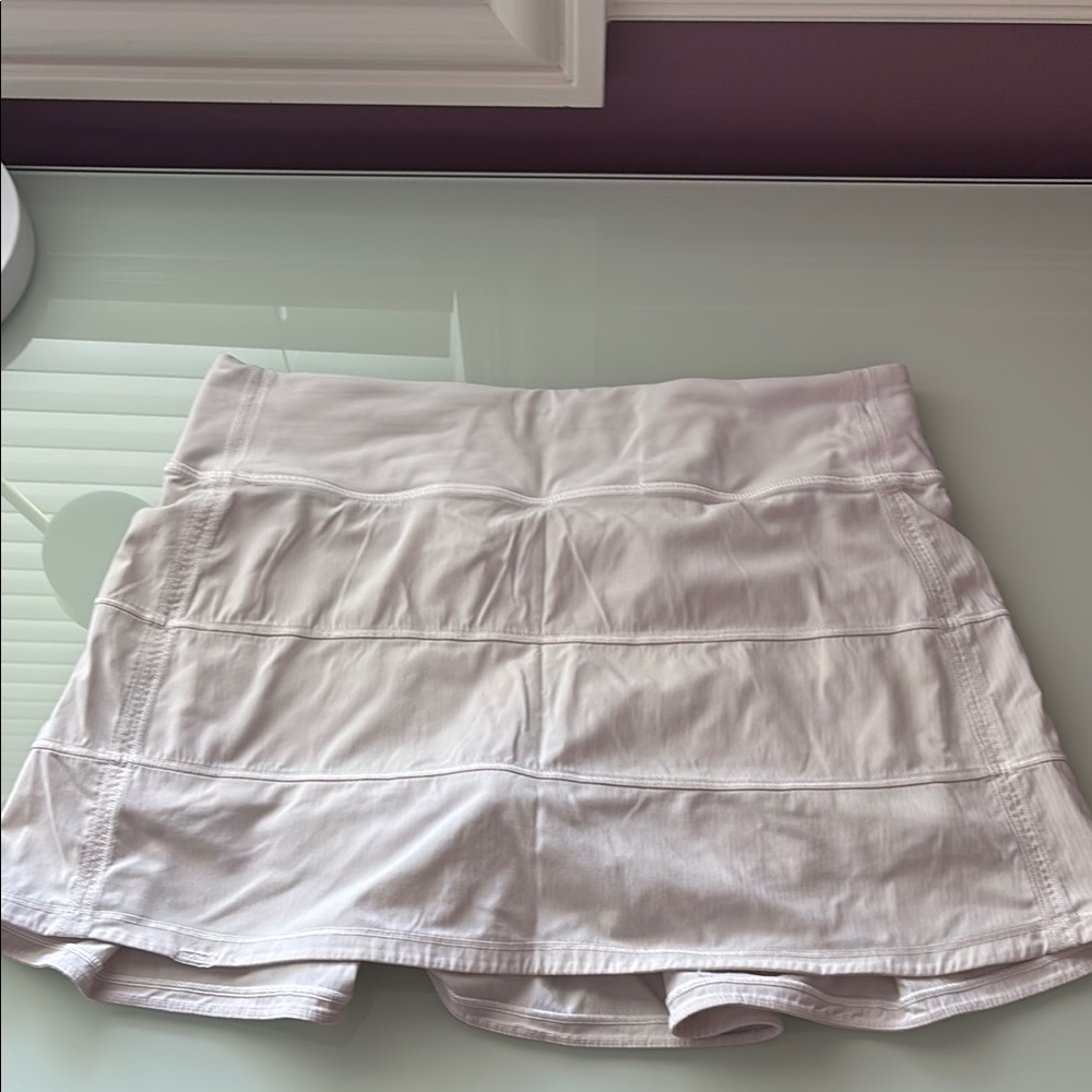 Lululemon pace rival skirt regular length white